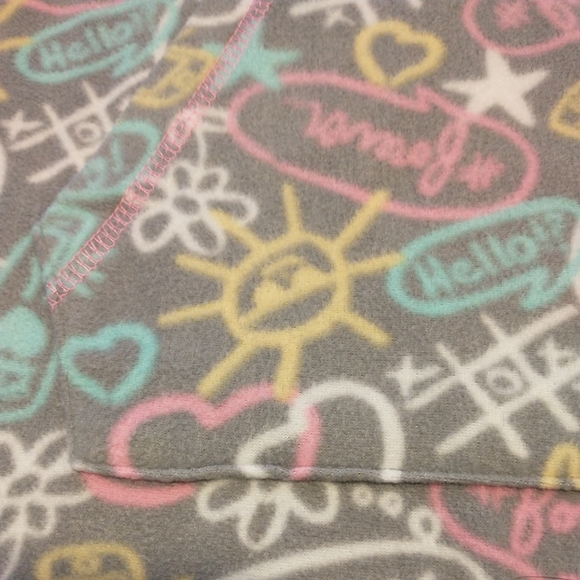 Zoe Bella Fleece Hooded Nightgown, size XS - Picture 2 of 4